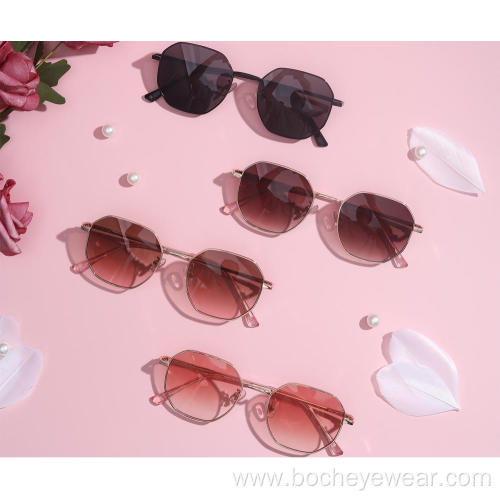 Women Sunglasses Wholesale new fashion designer unisex retro black shade sunglasses 63020 Manufactory